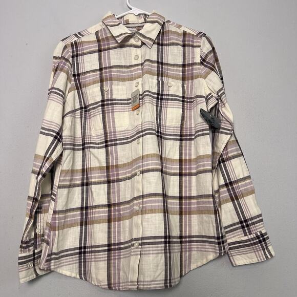 Ridgecut Tops - NWT Ridgecut Women's Tough wear Plaid Button Up Shirt Sz M Everyday